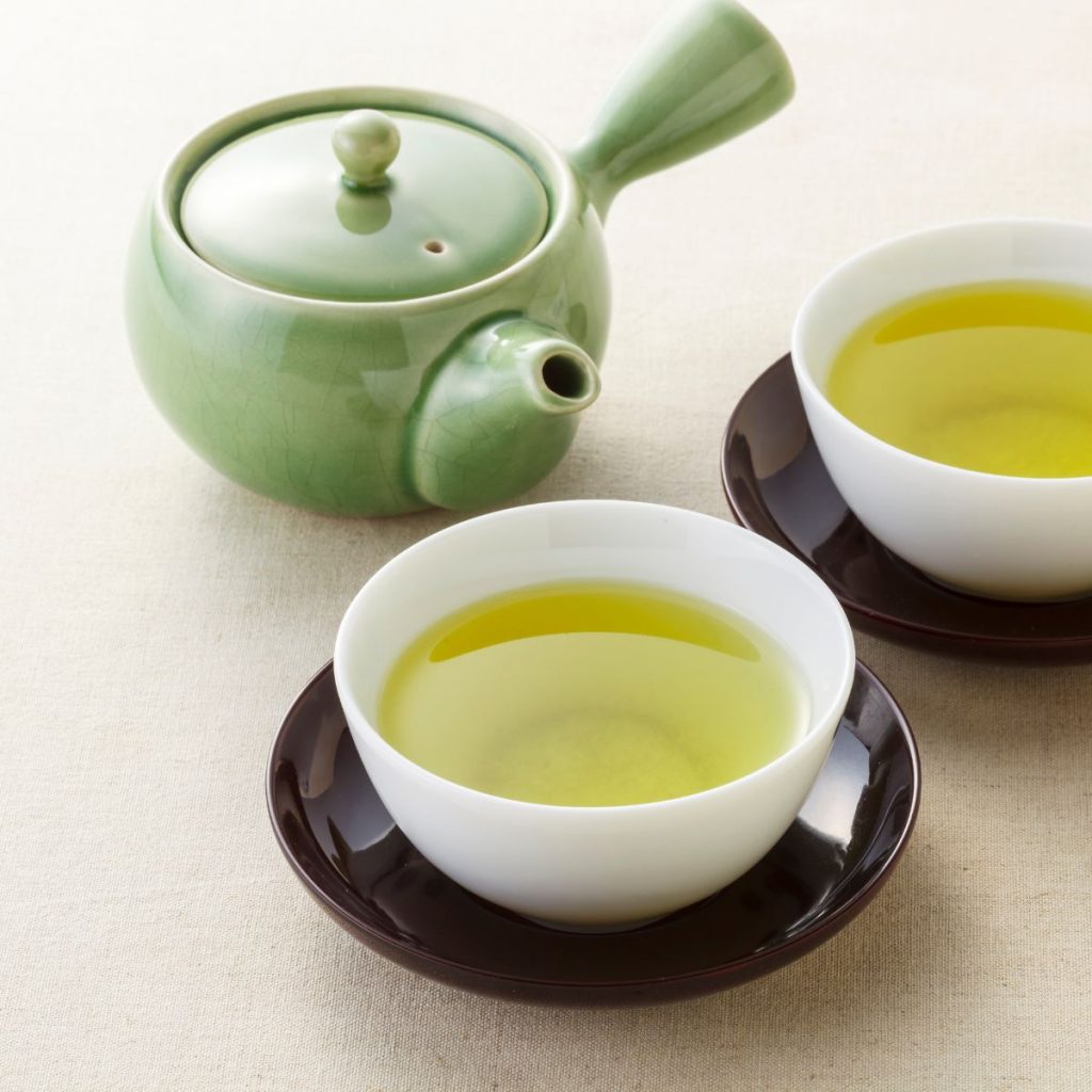 green tea in a cup