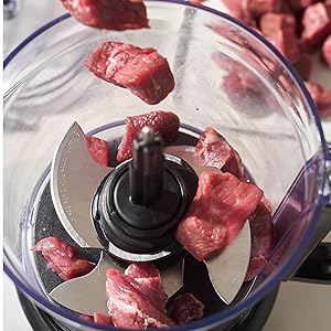 Kitchenaid Food Processor mincing meat