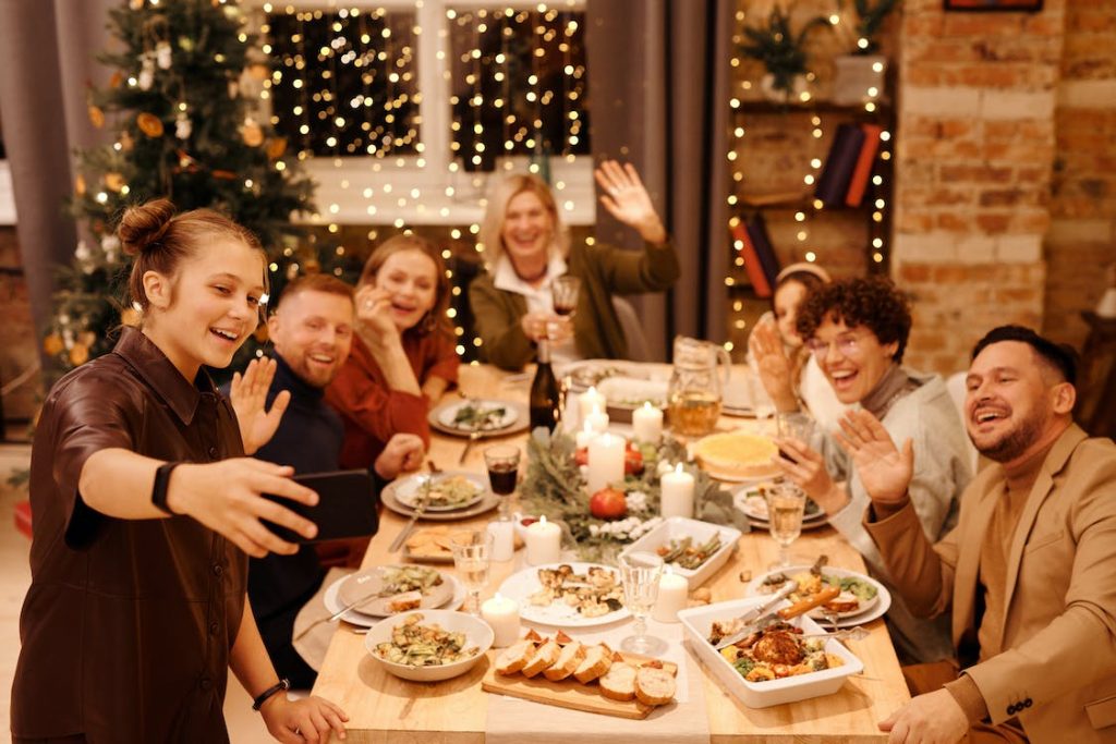 family having a gathering