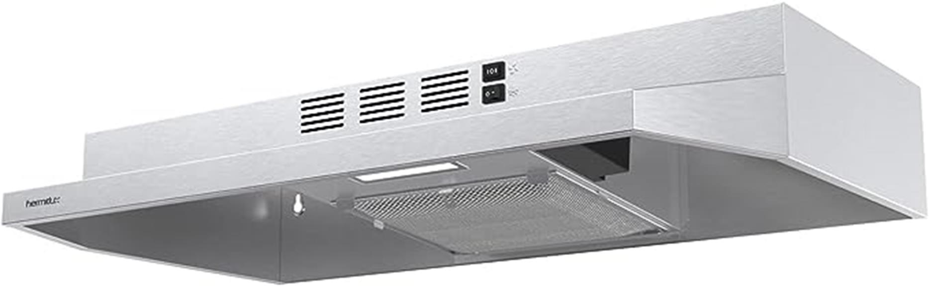 stainless steel under cabinet range hood