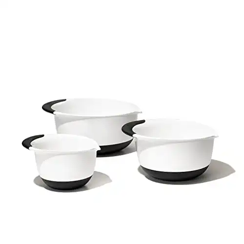 OXO Good Grips 3- Piece Plastic Mixing Bowl Set