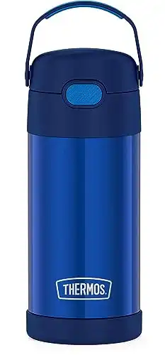 THERMOS FUNTAINER 12 Ounce Stainless Steel Vacuum Insulated Kids Straw Bottle