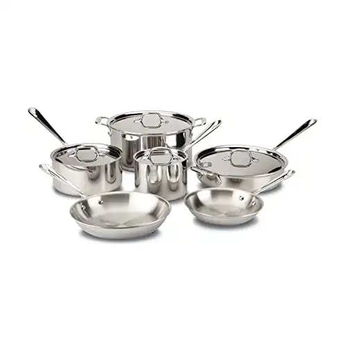 All-Clad D3 3-Ply Stainless Steel Cookware Set