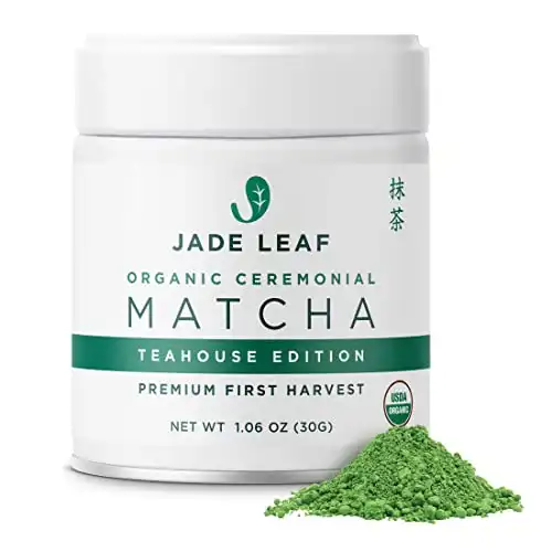 Jade Leaf Organic Ceremonial Grade Matcha Green Tea Powder