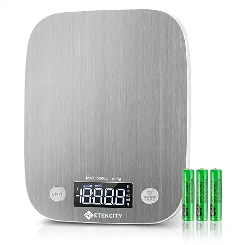 Etekcity Food Kitchen Scale, Digital Grams and Ounces for Weight Loss