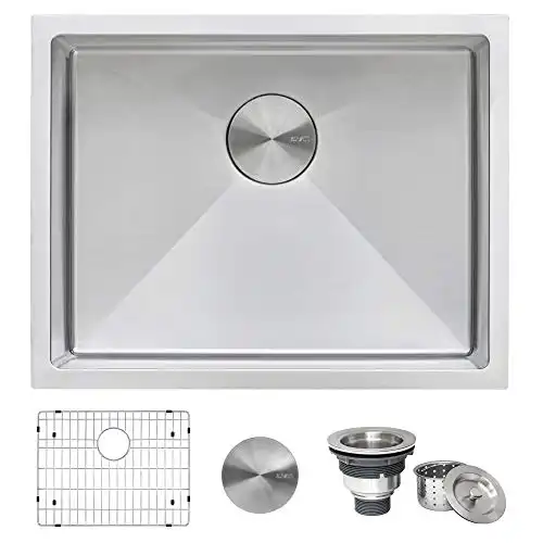 Ruvati 21-inch Undermount Tight Radius 16 Gauge Stainless Steel Bar Prep Kitchen Sink