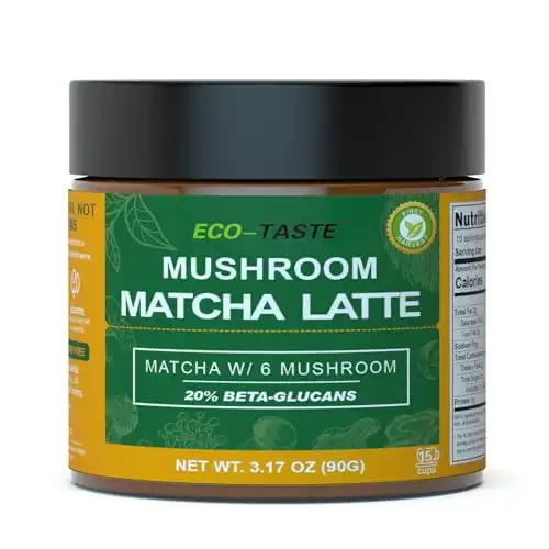 Matcha Latte Powder with Mushroom Extract