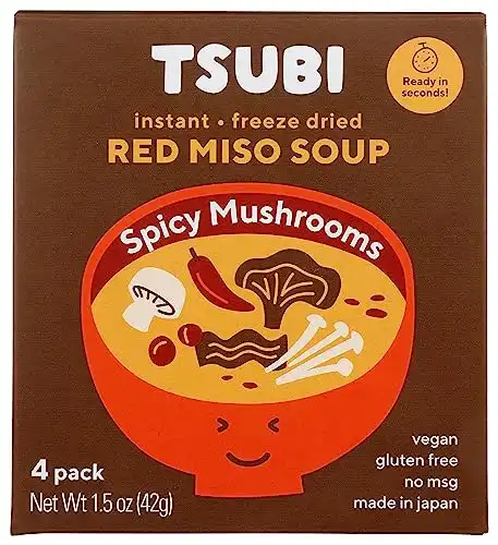 Tsubi Red Miso Soup with Spicy Mushroom (Gluten-Free)