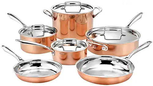 Cuisinart 10pc Tri-Ply Cooper Cookware Set