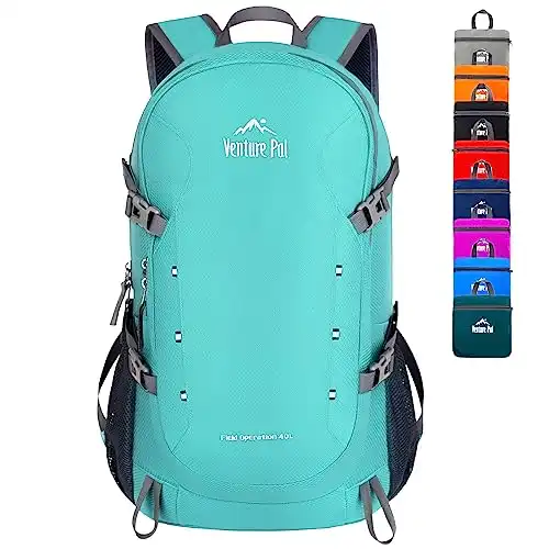 Venture Pal 40L Lightweight Packable Travel Hiking Backpack Daypack