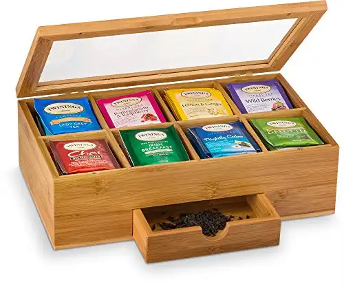 Bambüsi Bamboo Tea Box Organizer