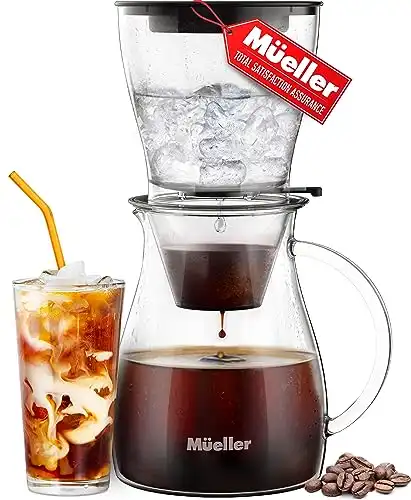 Mueller QuickBrew Smooth Cold Brew Coffee and Tea Maker