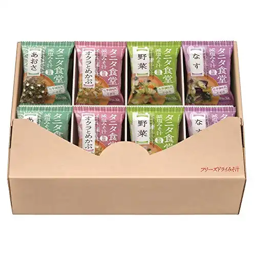 Marukome Freeze-dried Tanita Shokudo Low-Sodium Miso Soup Assortment