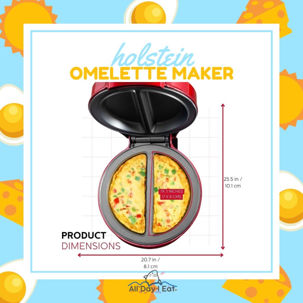 holstein omelette maker compact size