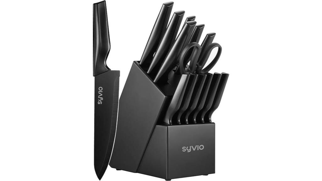 Syvio Knife Sets for Kitchen with Block