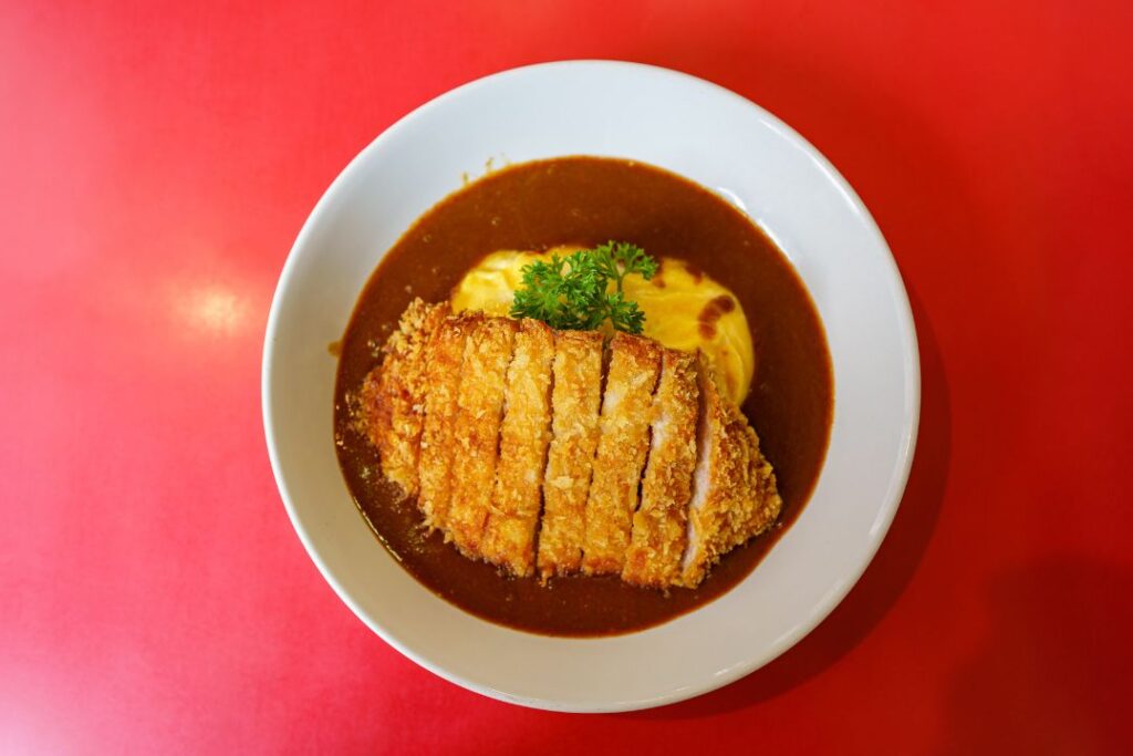 A bowl of Japanese katsu