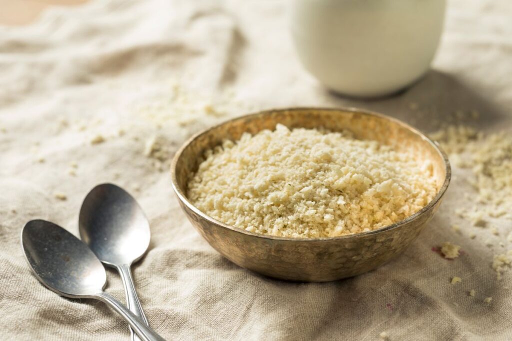 panko bread crumbs in a small bowl