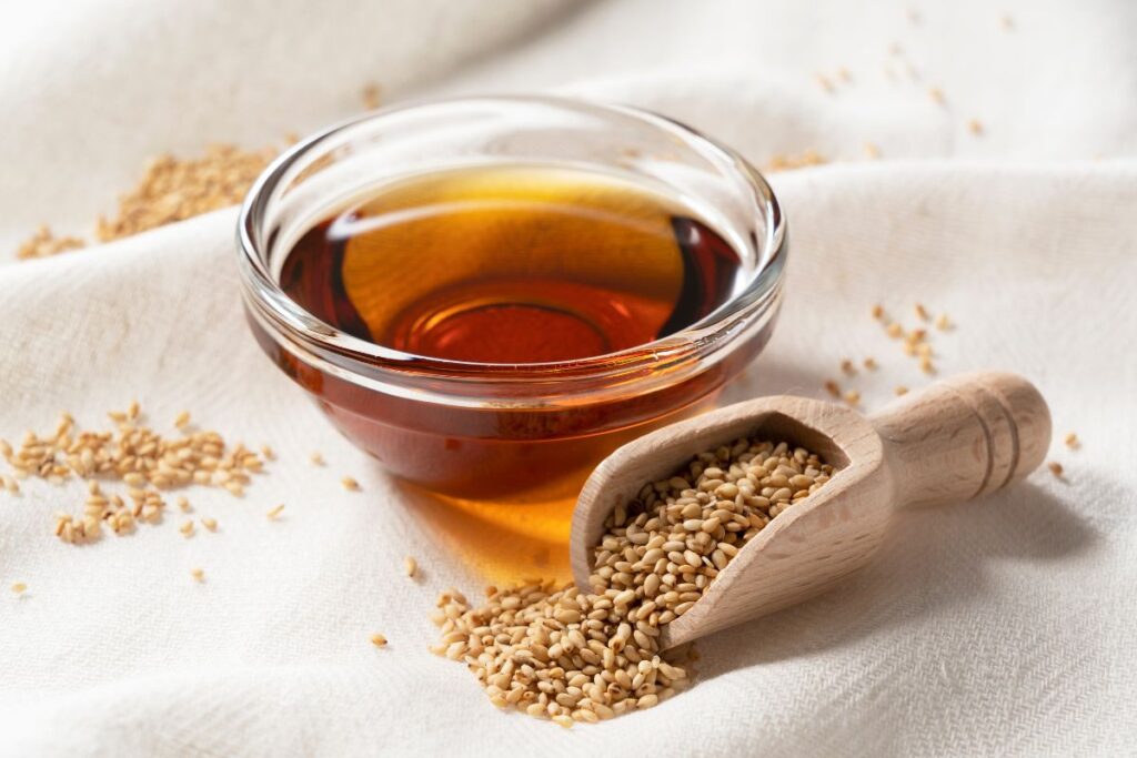 sesame seeds and oil blog image