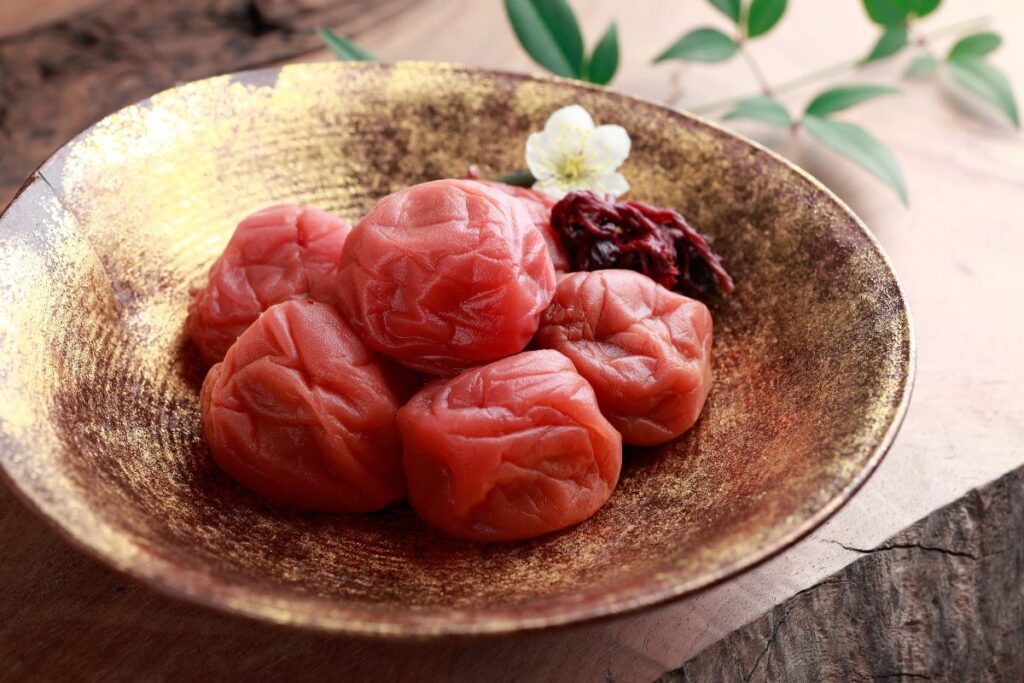 umeboshi on a plate