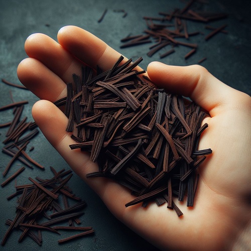 hand holding cosmos seeds