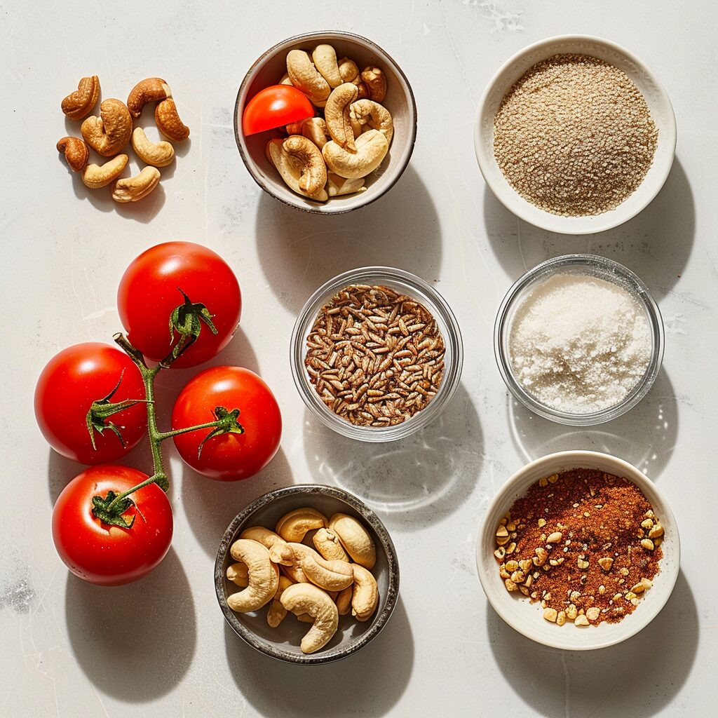 ingredients for tomato curry