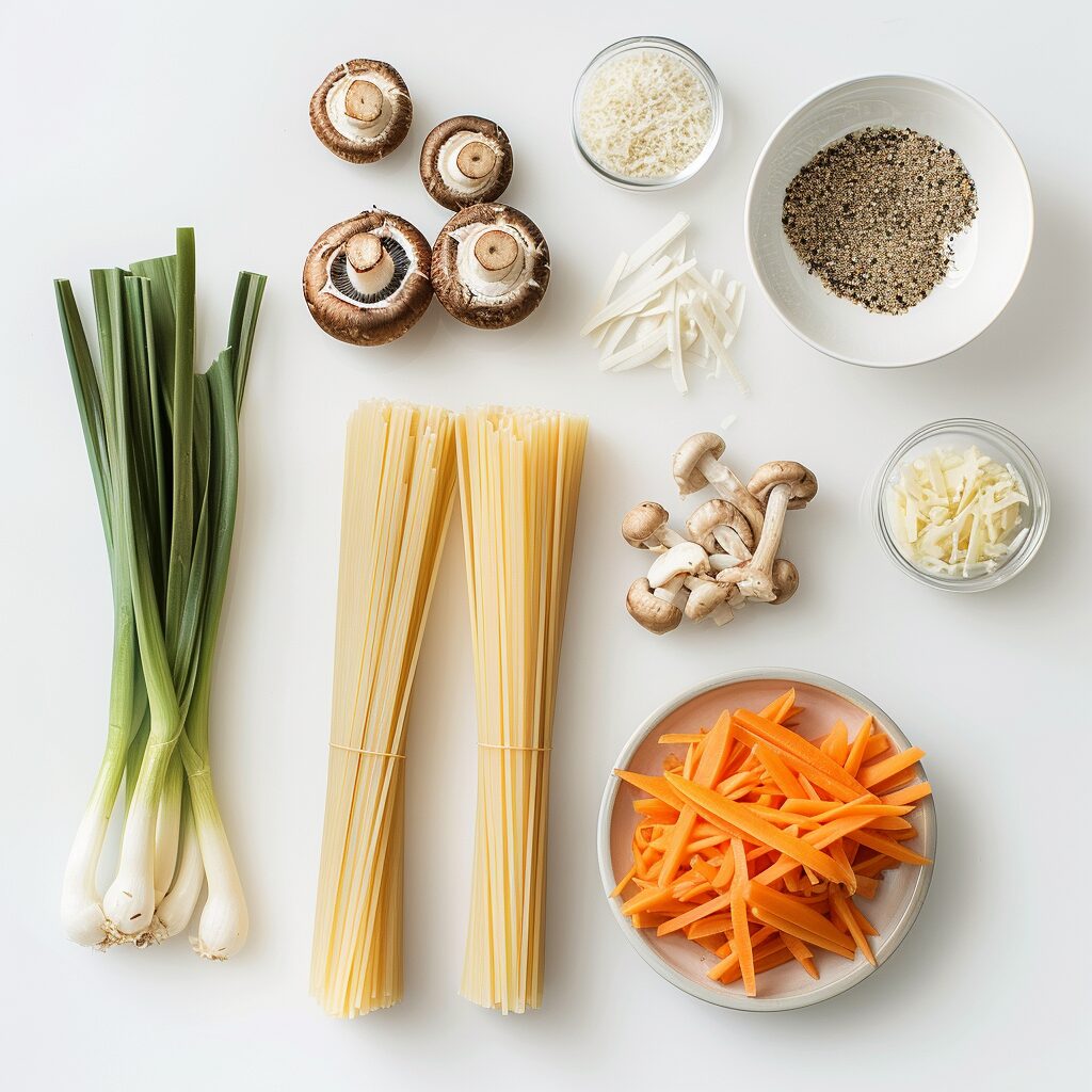 vegetable spaghetti dashi ingredients