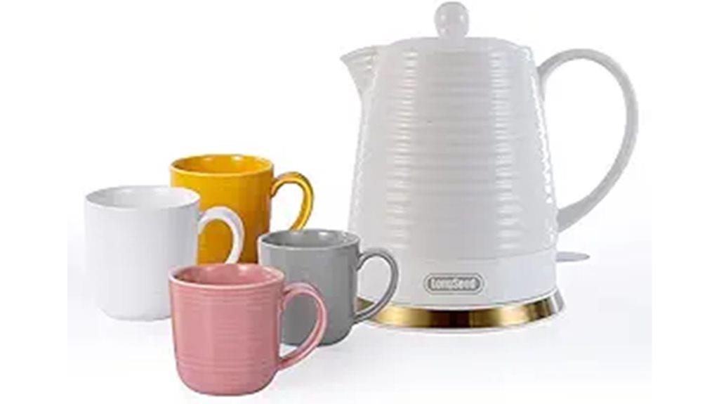 ceramic kettle with infuser