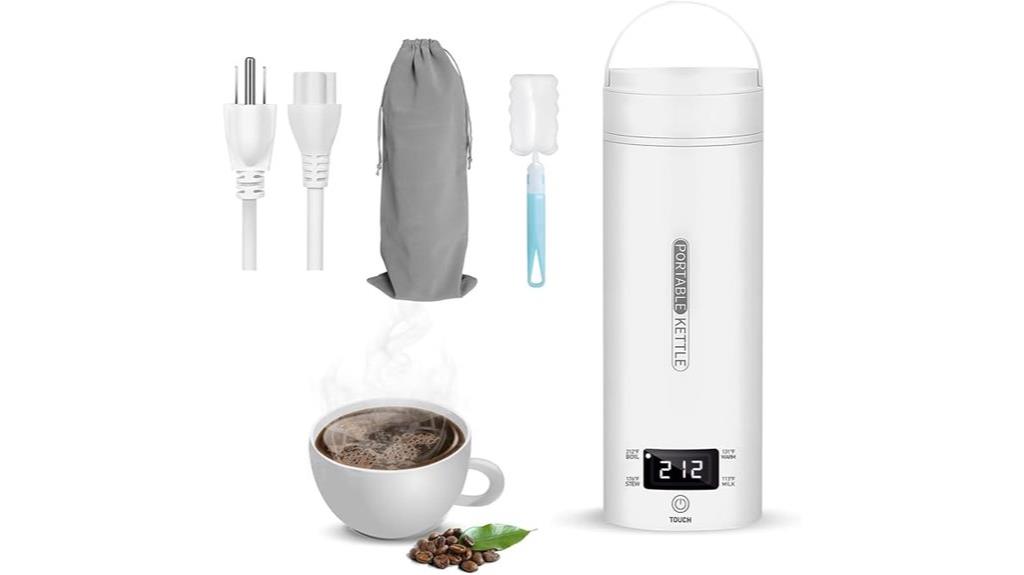 portable electric travel kettle