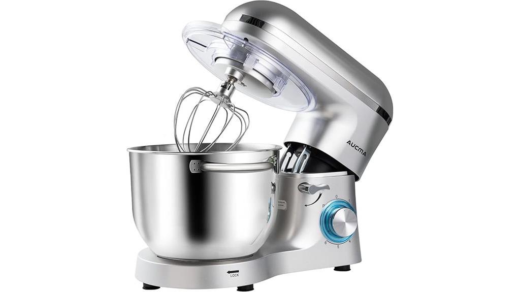 silver 6 5 qt stand mixer