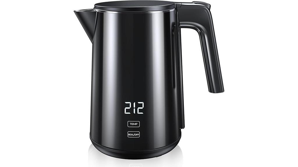 temperature controlled stainless steel kettle